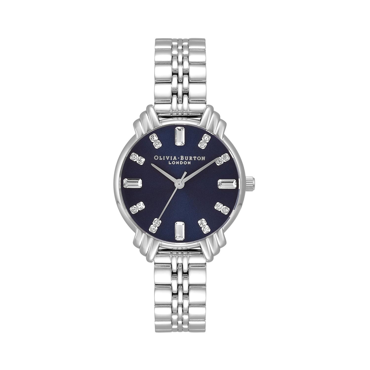 Womens Watches Olivia Burton Blue Strap Watch Olivia Burton Queen