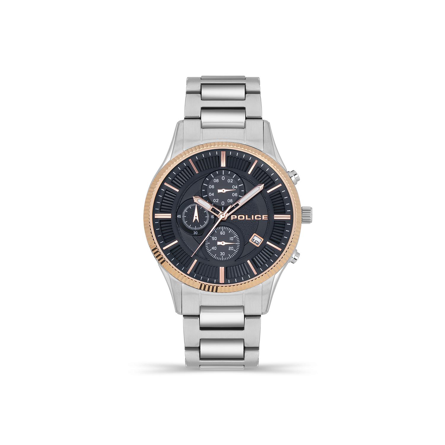 Police best sale watch silver
