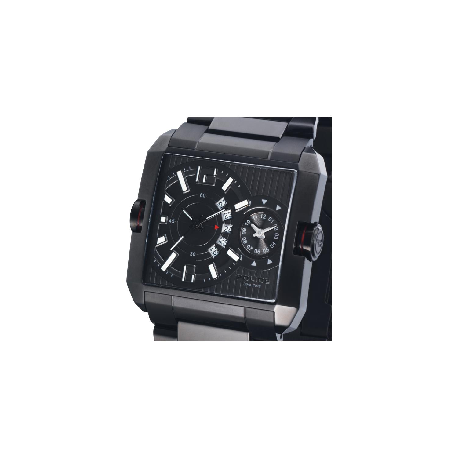 Police dual time watch clearance