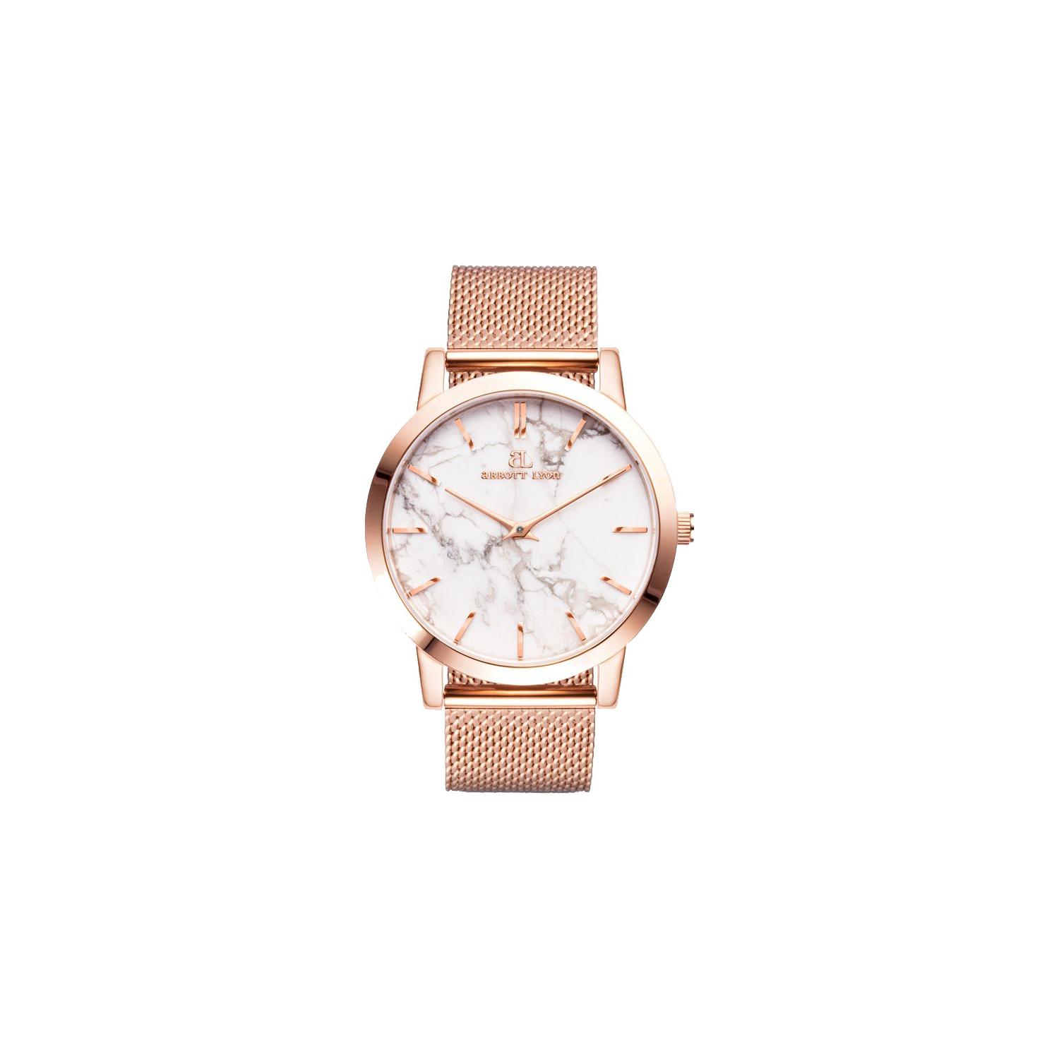 Abbott Lyon Rose Gold Chain Marble Luxe 40 Watch