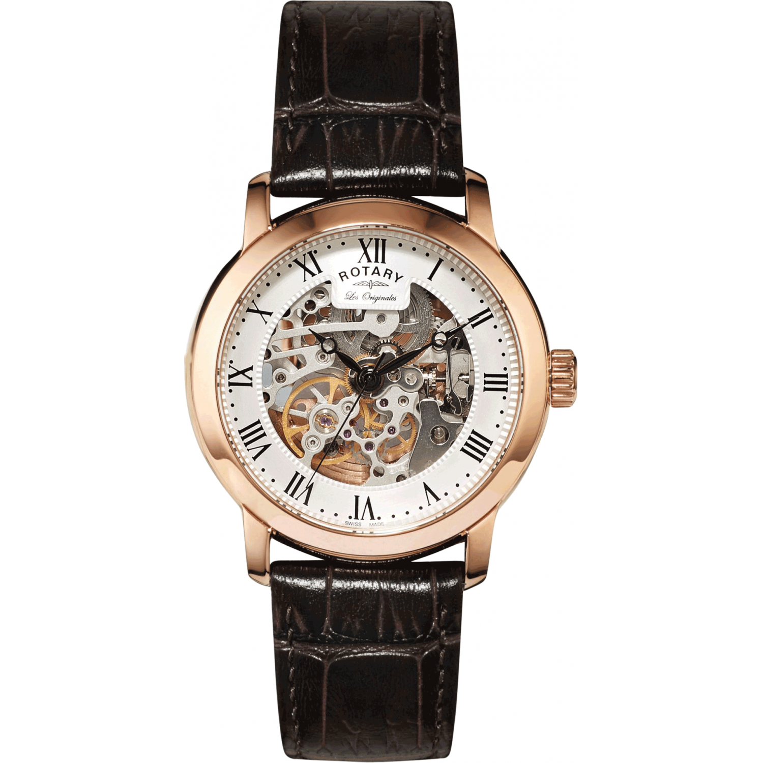 Rotary Rose Gold Plated Straps GS90537/21 Watch | Shade Station