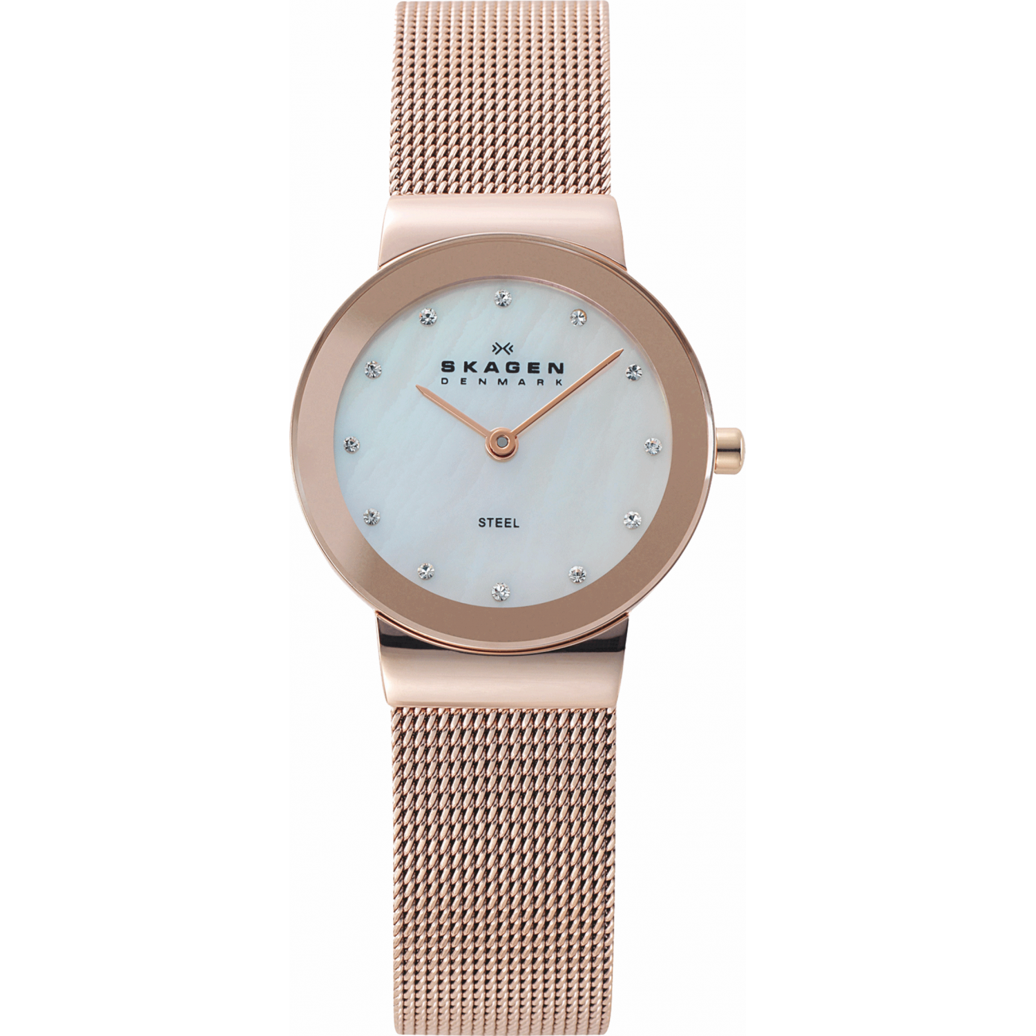 Skagen mother of pearl women's watch online