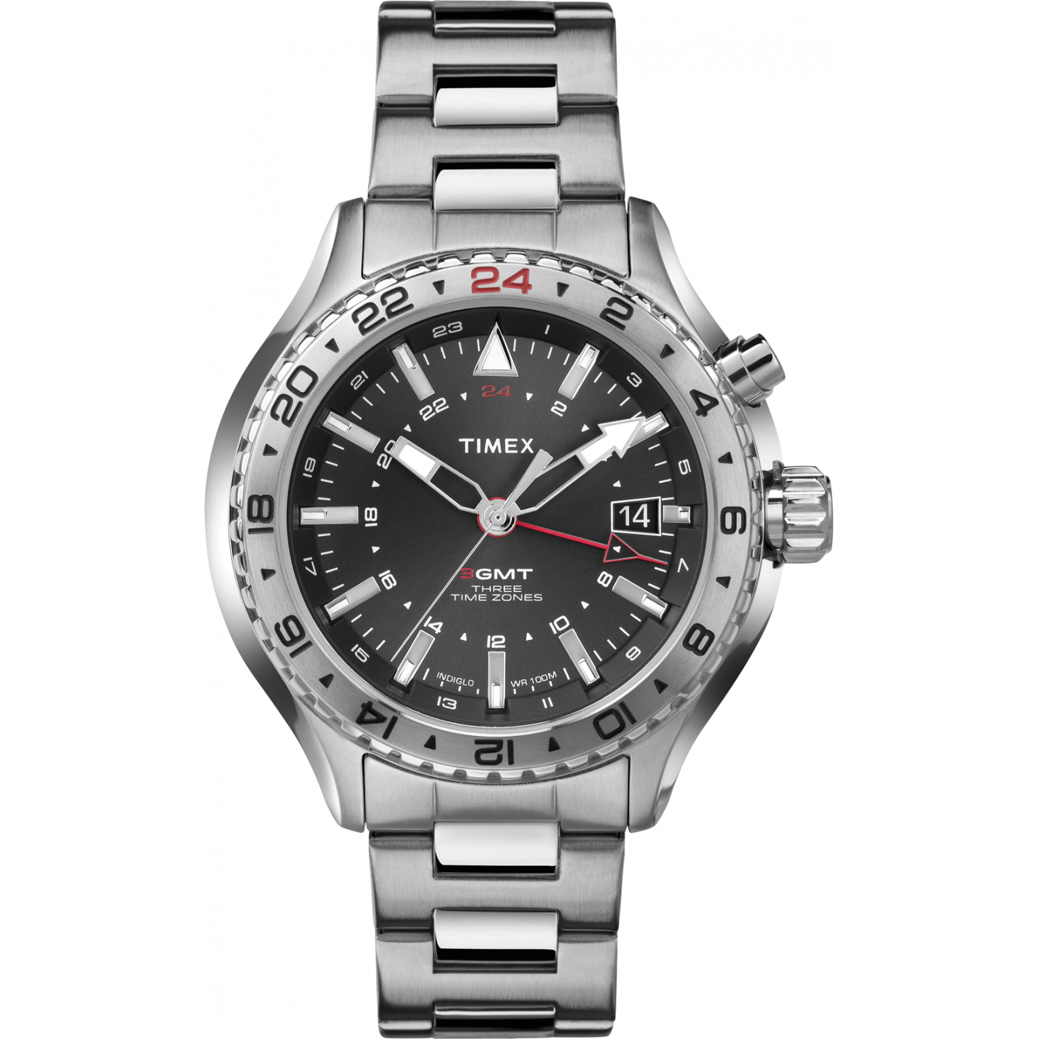 Timex 3 GMT T2P424 Watch Shade Station
