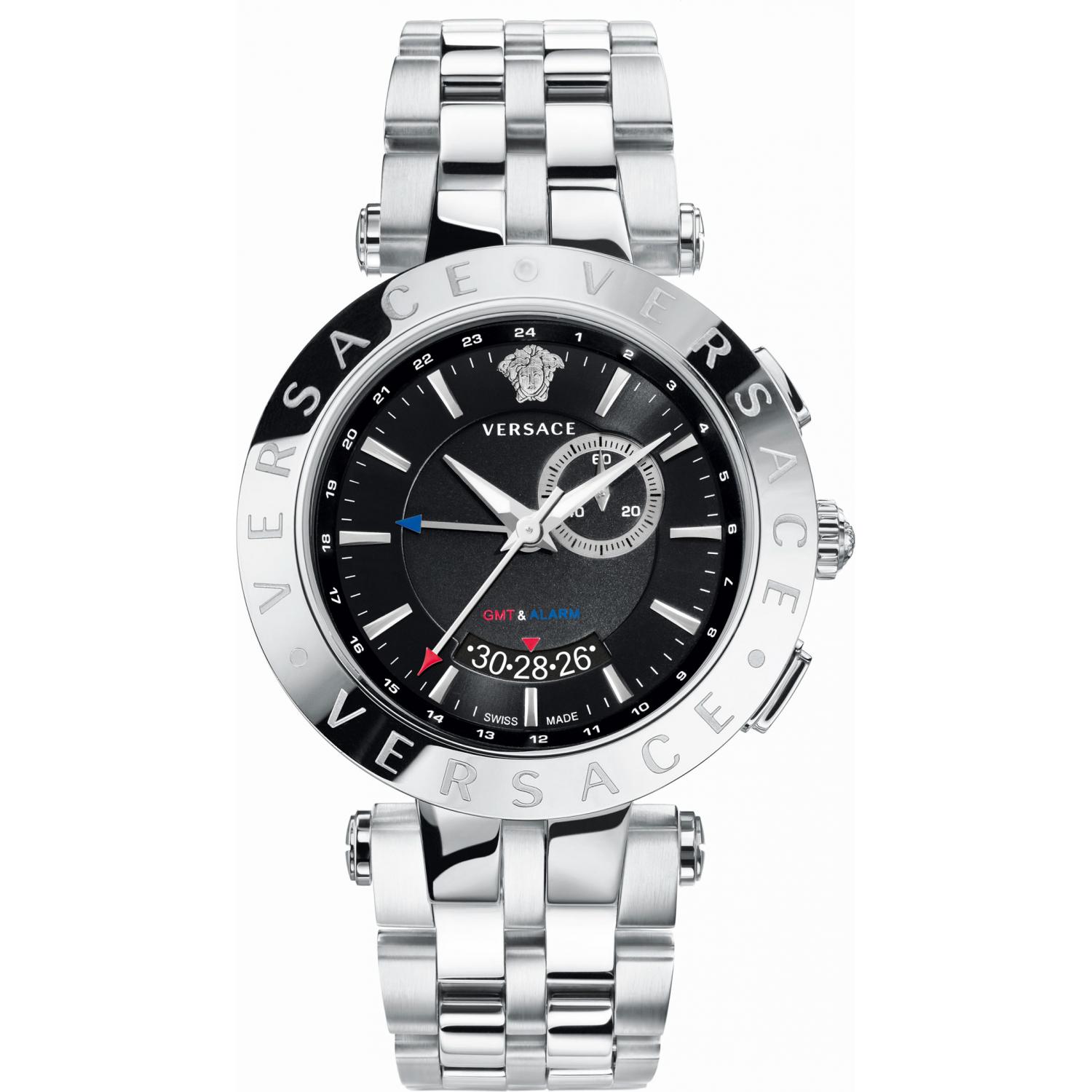 Versace v store race gmt alarm