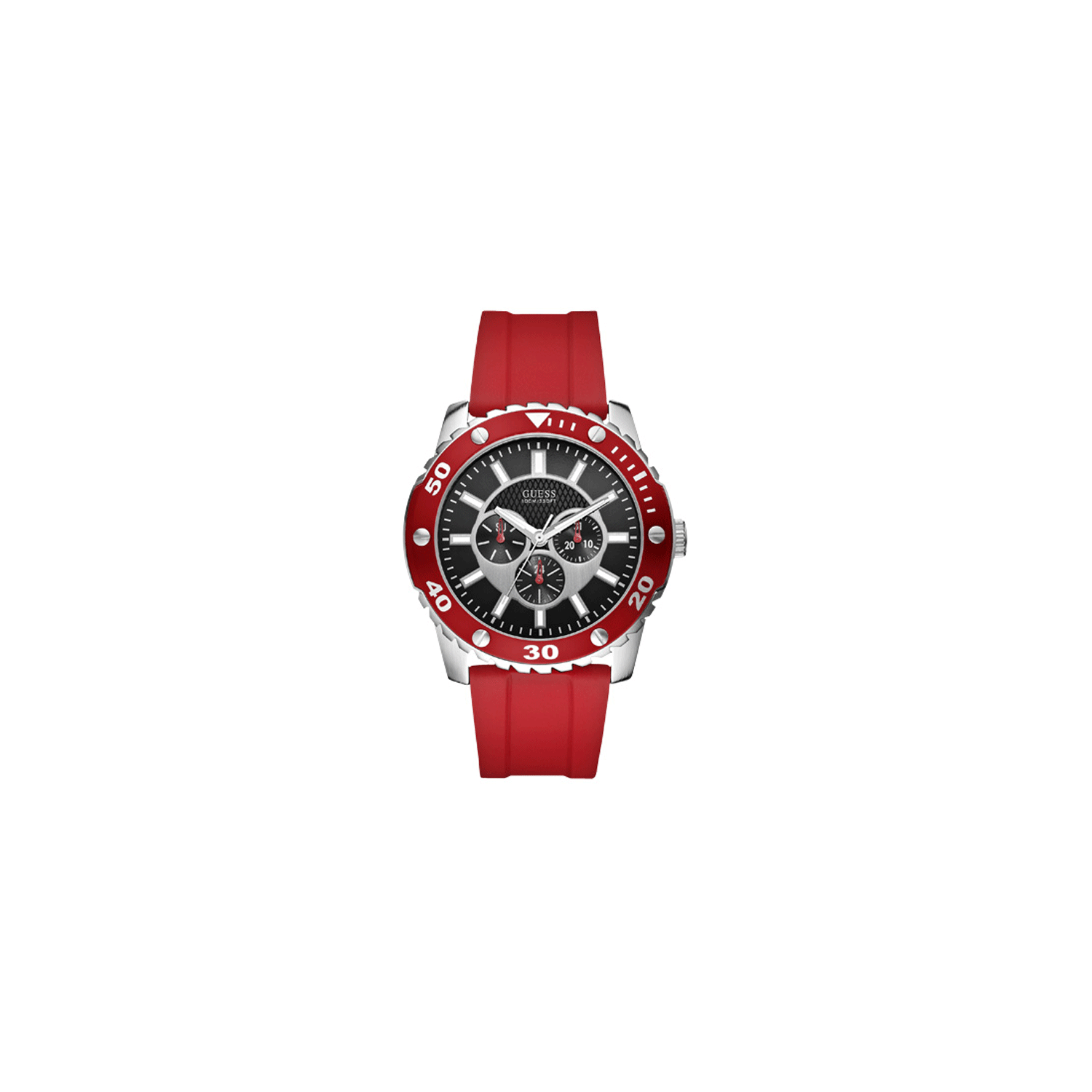 Red guess watch sale