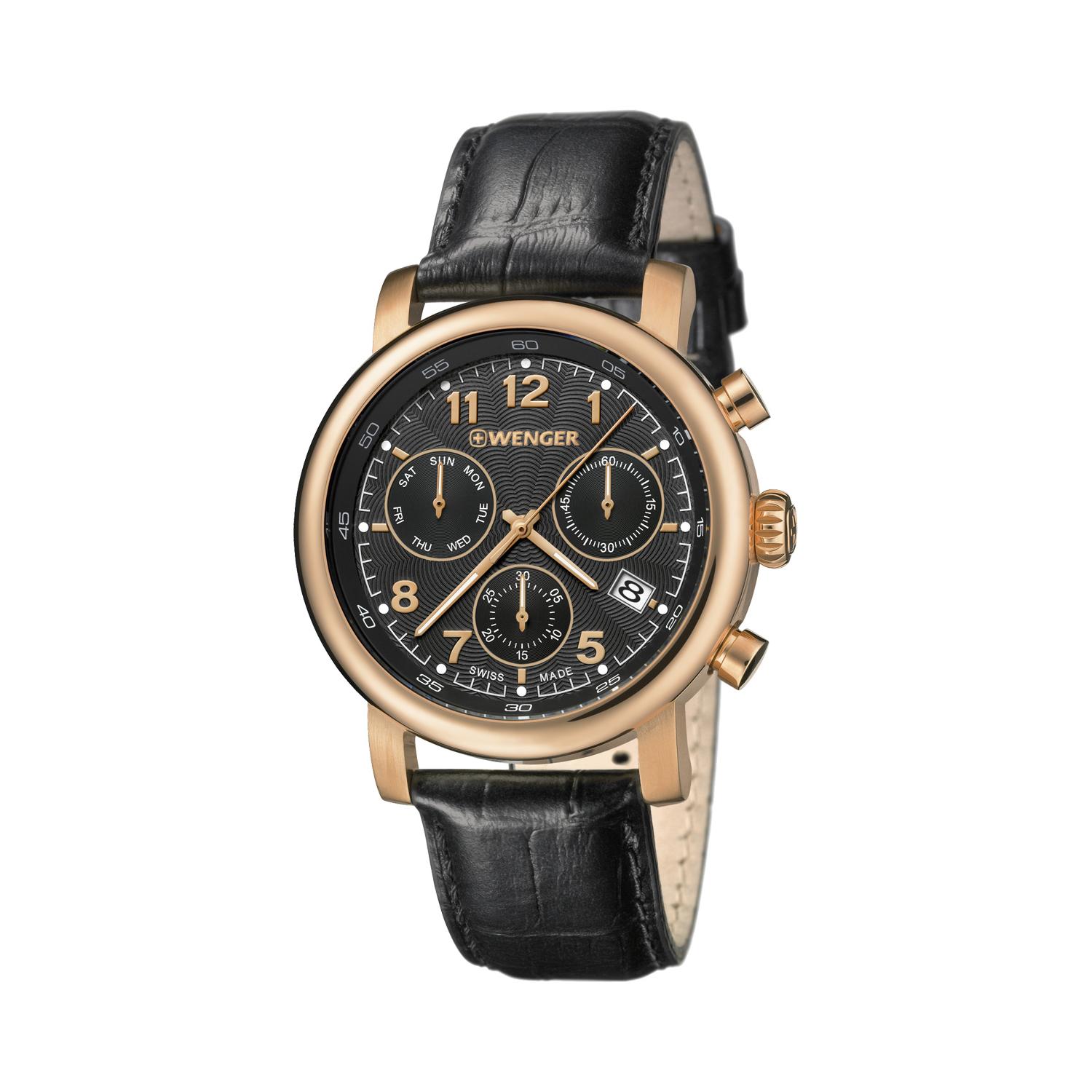 Wenger Urban Classic Watch Black Dial, Brown Nylon Strap並行輸入 WENGER URBAN CLASSIC 01.1743.124 | Starting at 207,00 £ | IRISIMO