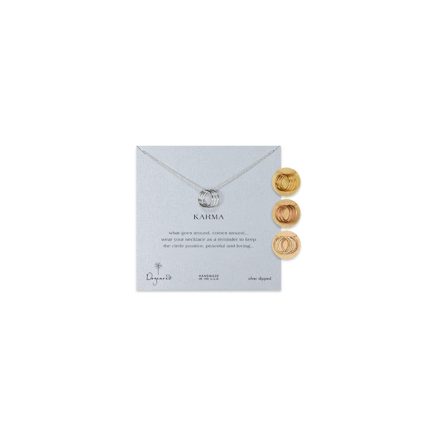 Dogeared triple shop karma necklace