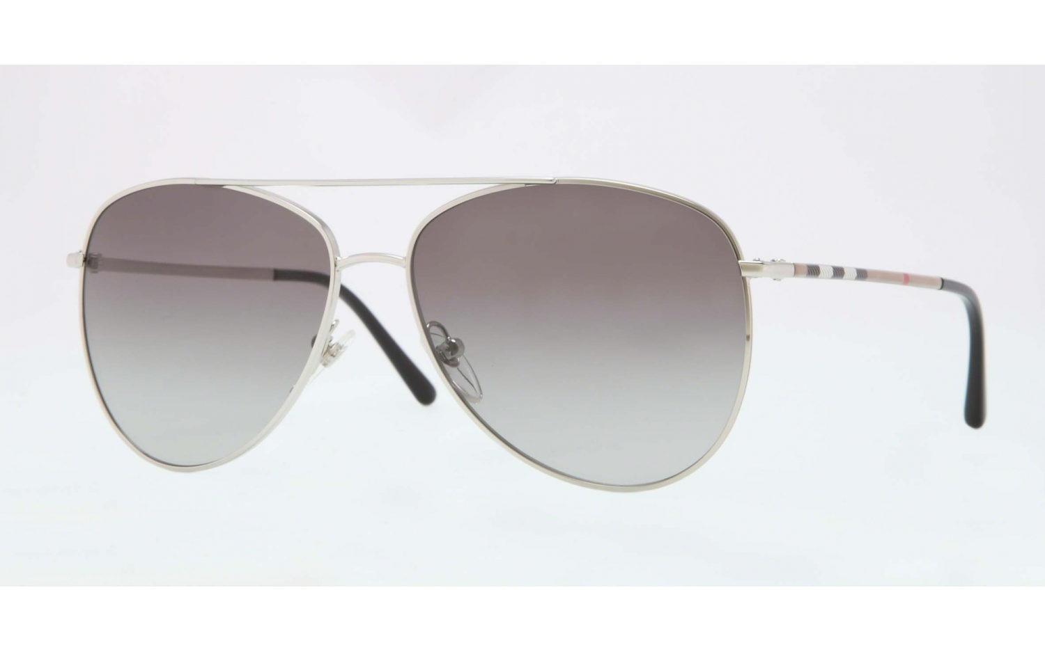NWT Auth Burberry B3072 Pilot Fashion Sunglasses Classic Pilot Sunglasses in Black - Men | Burberry® Official main image 4