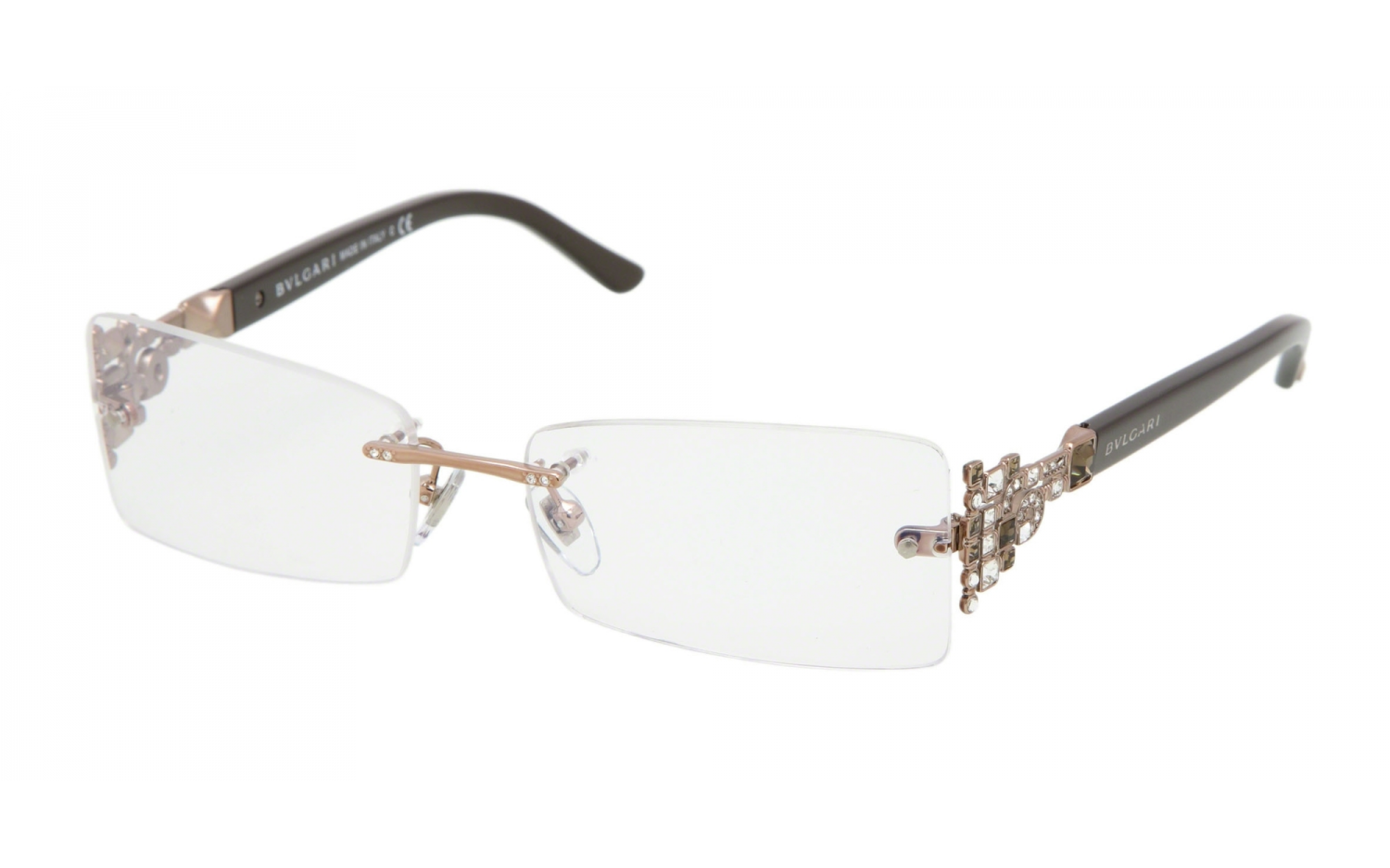 BVLGARI BV2104B 266 52 Prescription Glasses Shade Station