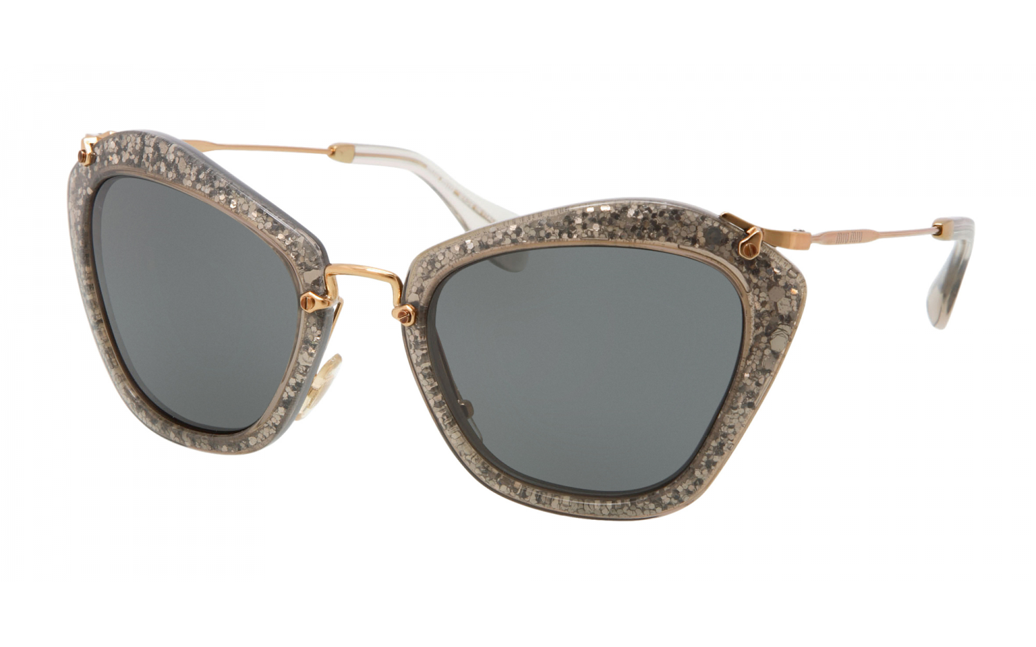 Miu Miu MU 10NS IAH1A1 55 Sunglasses Shade Station