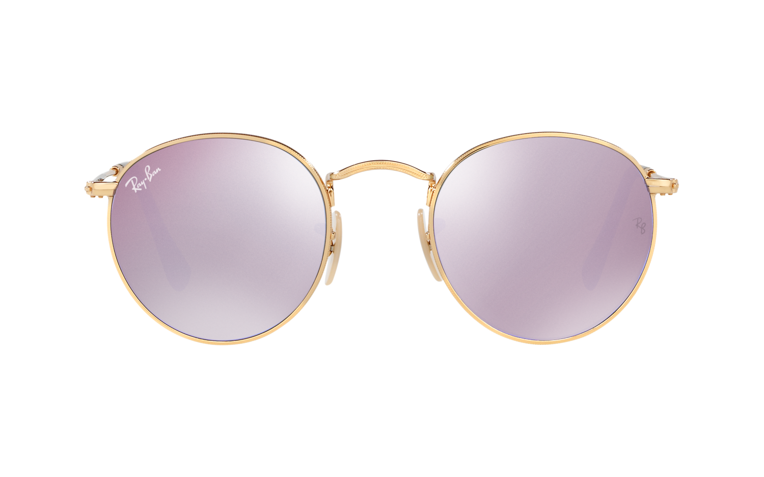 ray ban round flat