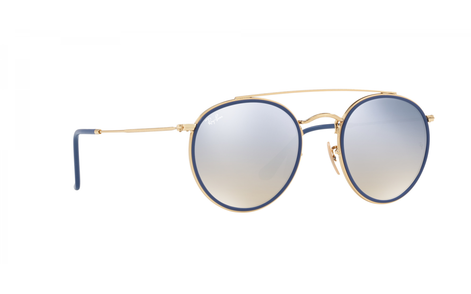 Round sunglasses store double bridge