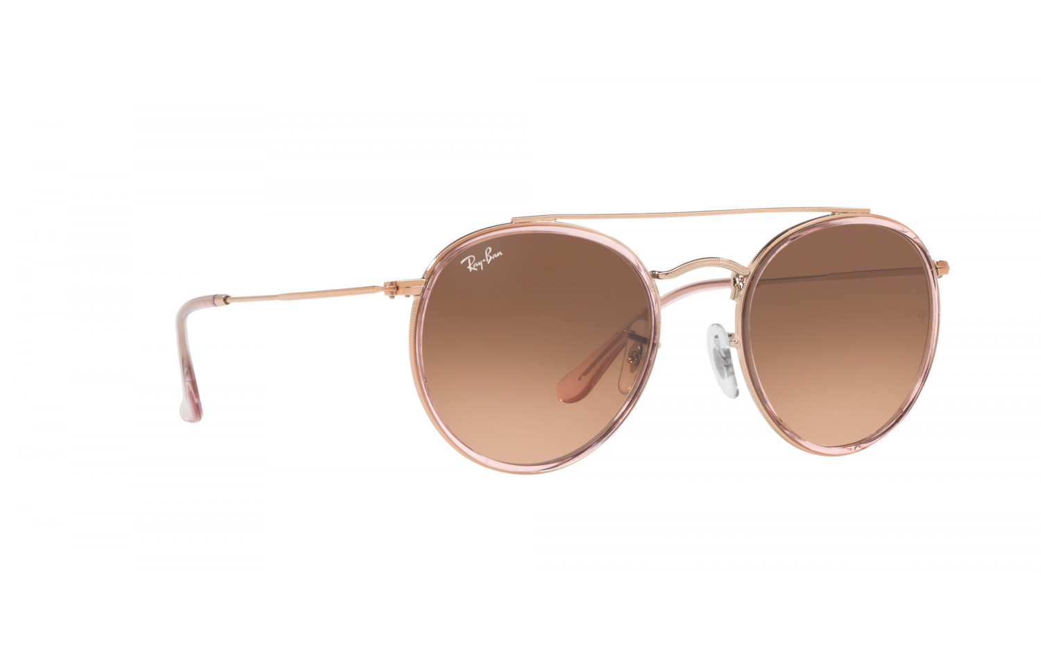 Ray Ban Round Double Bridge RB3647N 9069A5 51 Sunglasses Shade