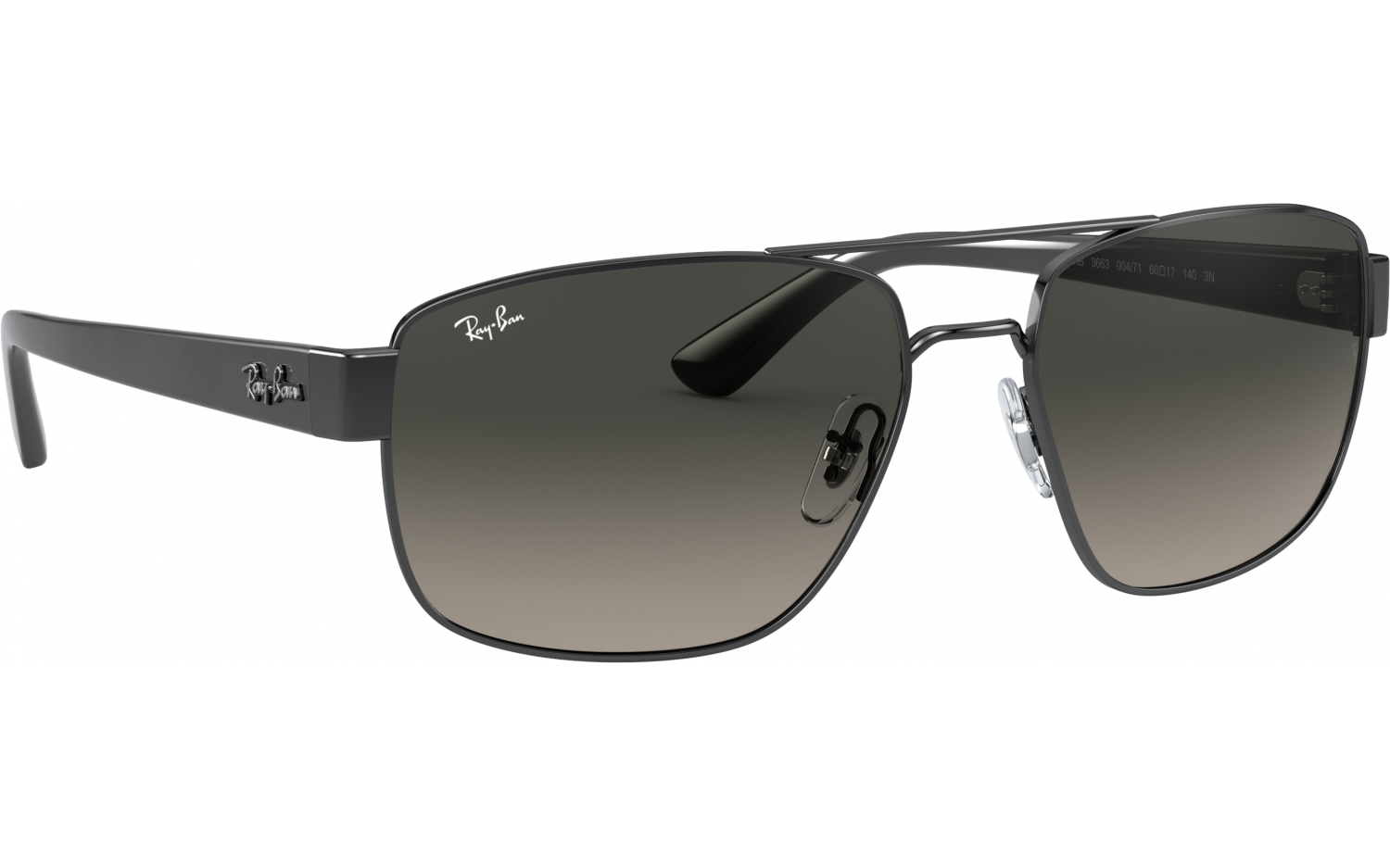 【R&B】Shades Of Ebony Ray-Ban RB3663 004/71 60 Sunglasses | Shade Station