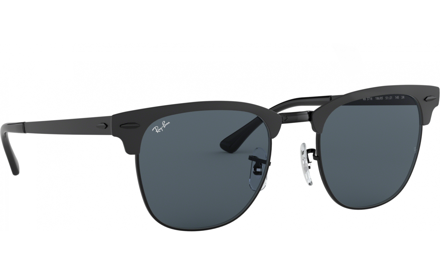 Ray-Ban Clubmaster Metal RB3716 186/R5 51 Sunglasses | Shade Station