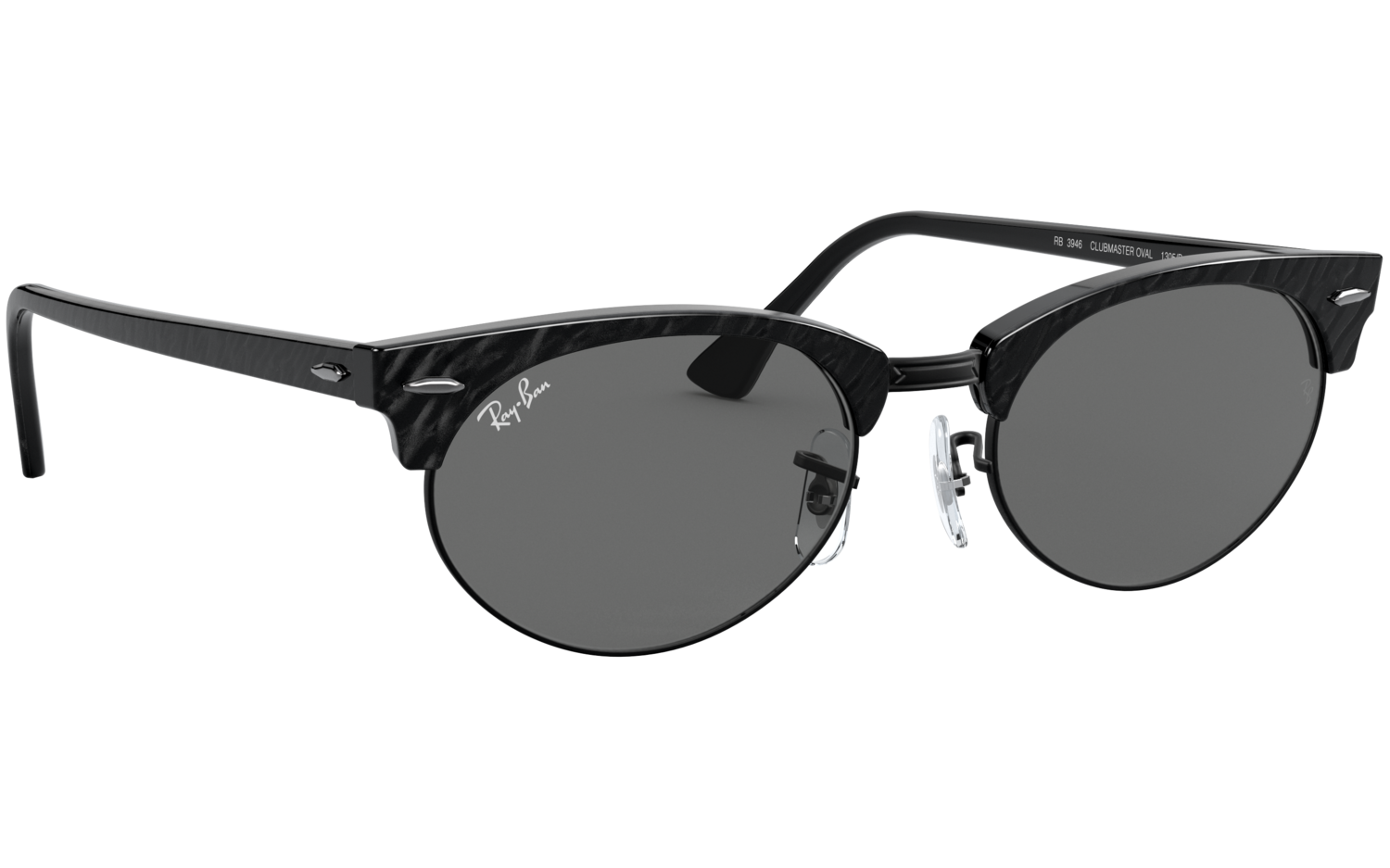 Ray Ban Clubmaster Oval RB3946 1305B1 52 Sunglasses Shade Station