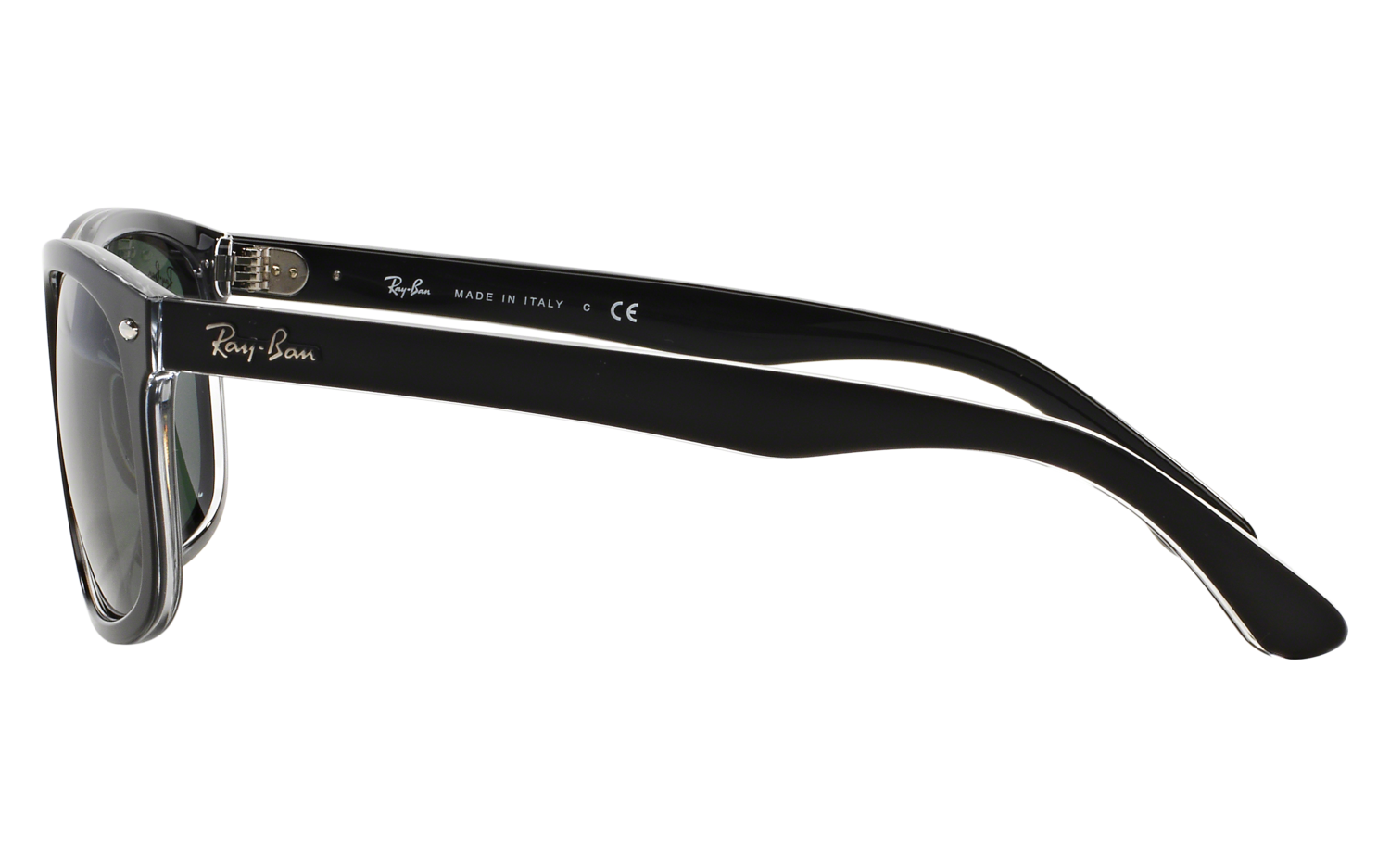 レイバンサングラス4226 RB4226 Sunglasses in Black On Transparent and Green - RB4226