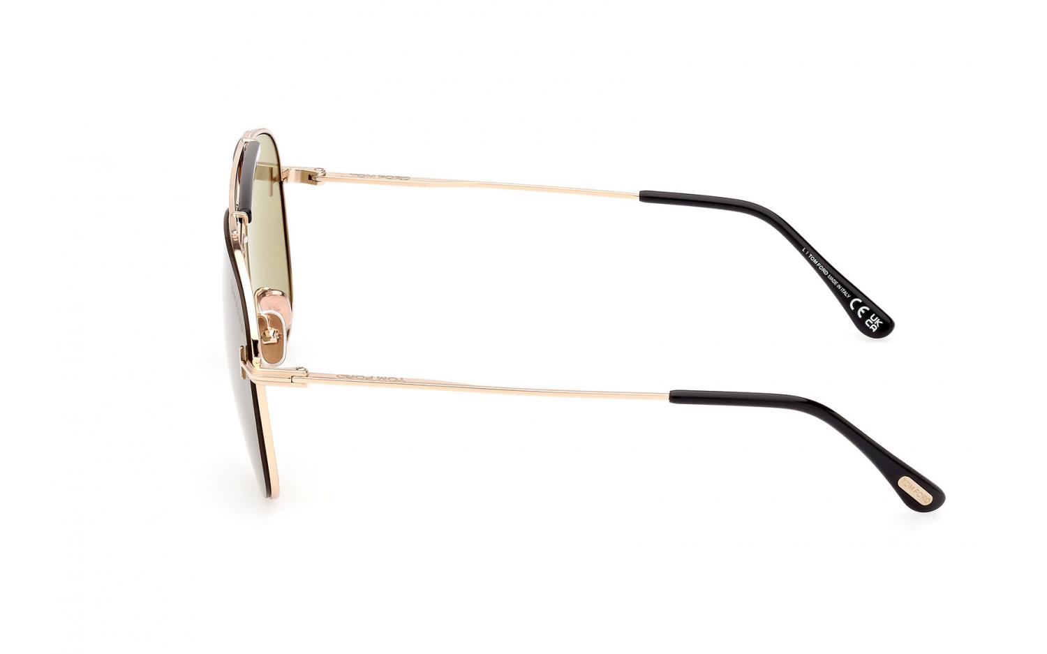 Occhiali da sole Tom Ford Brady FT1018 colore 08E Shiny Gunmetal