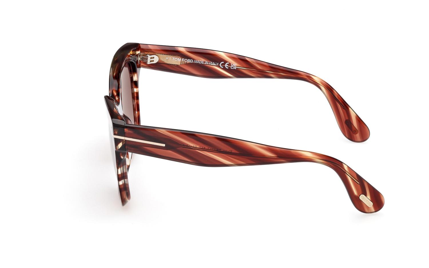 NEW TOM FORD ELVIRA TF1217 55T HAVANA/BROWN WOMEN CAT EYE SUNGLASSES FT1217 ELVIRA SUNGLASSES | TOM FORD Fashion main image 2
