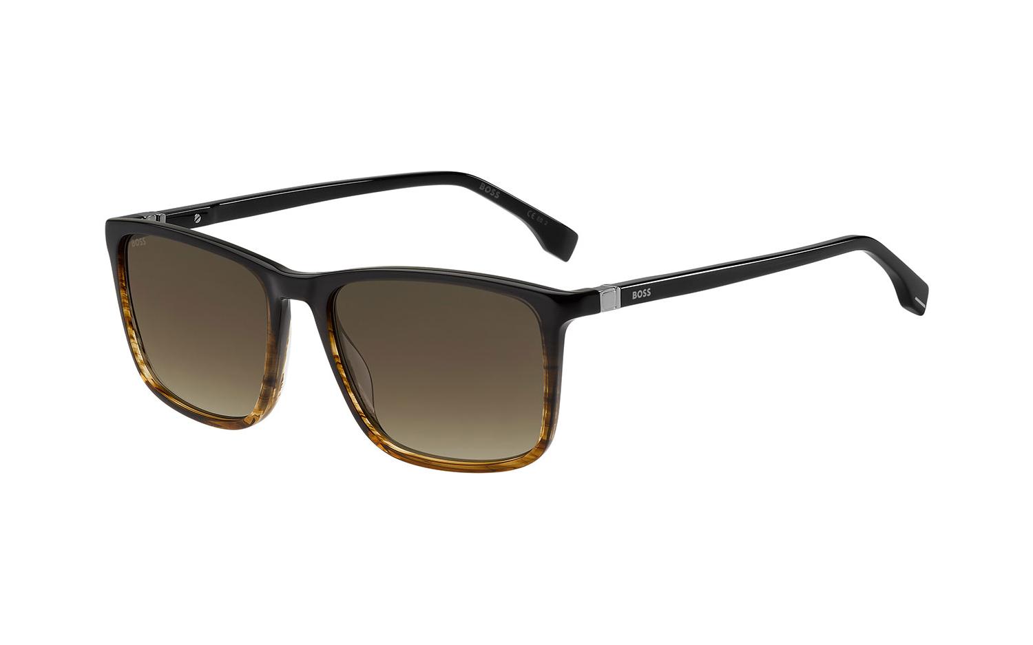 NWT Hugo Boss BOSS 1434/S-0EX4 HA Sunglasses Hugo Boss Brown Shaded Square Men main image 2