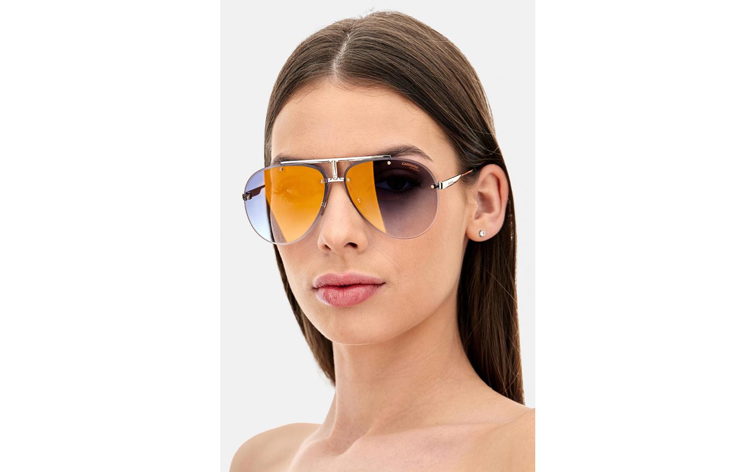 Carrera 1032/S Unisex Sunglasses - Gold/Grey Shaded Lenses, Size 62/12/145, 2-Year International Warranty - View #7