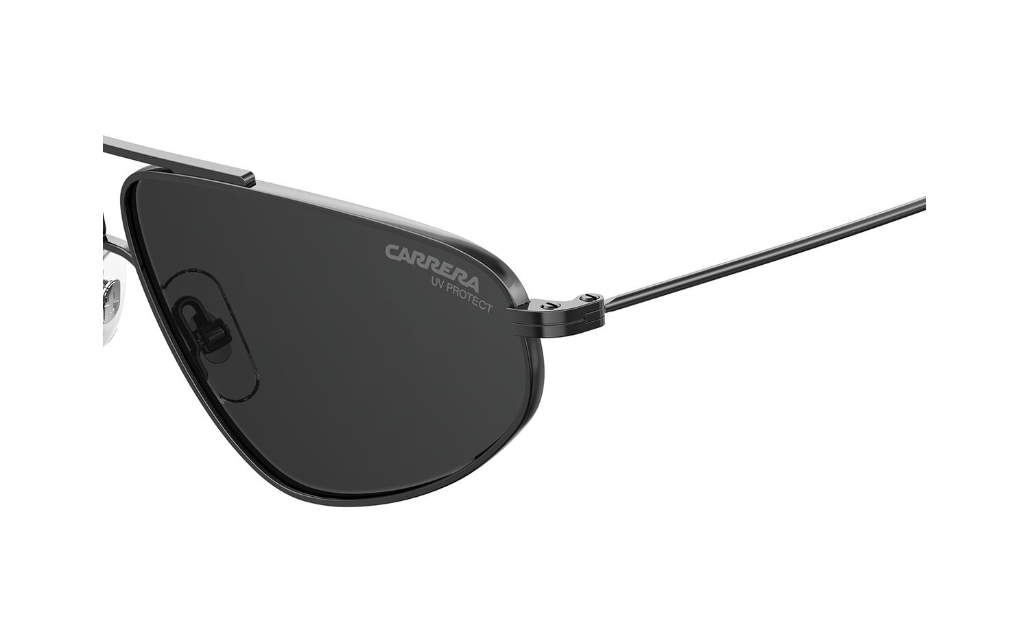 Carrera Chic Aviator Sunglasses Gunmetal Frame with Grey Lens 1021-S-V81-58 Carrera Americana KJ1 Aviator Metal Grey Sunglasses with  main image 2