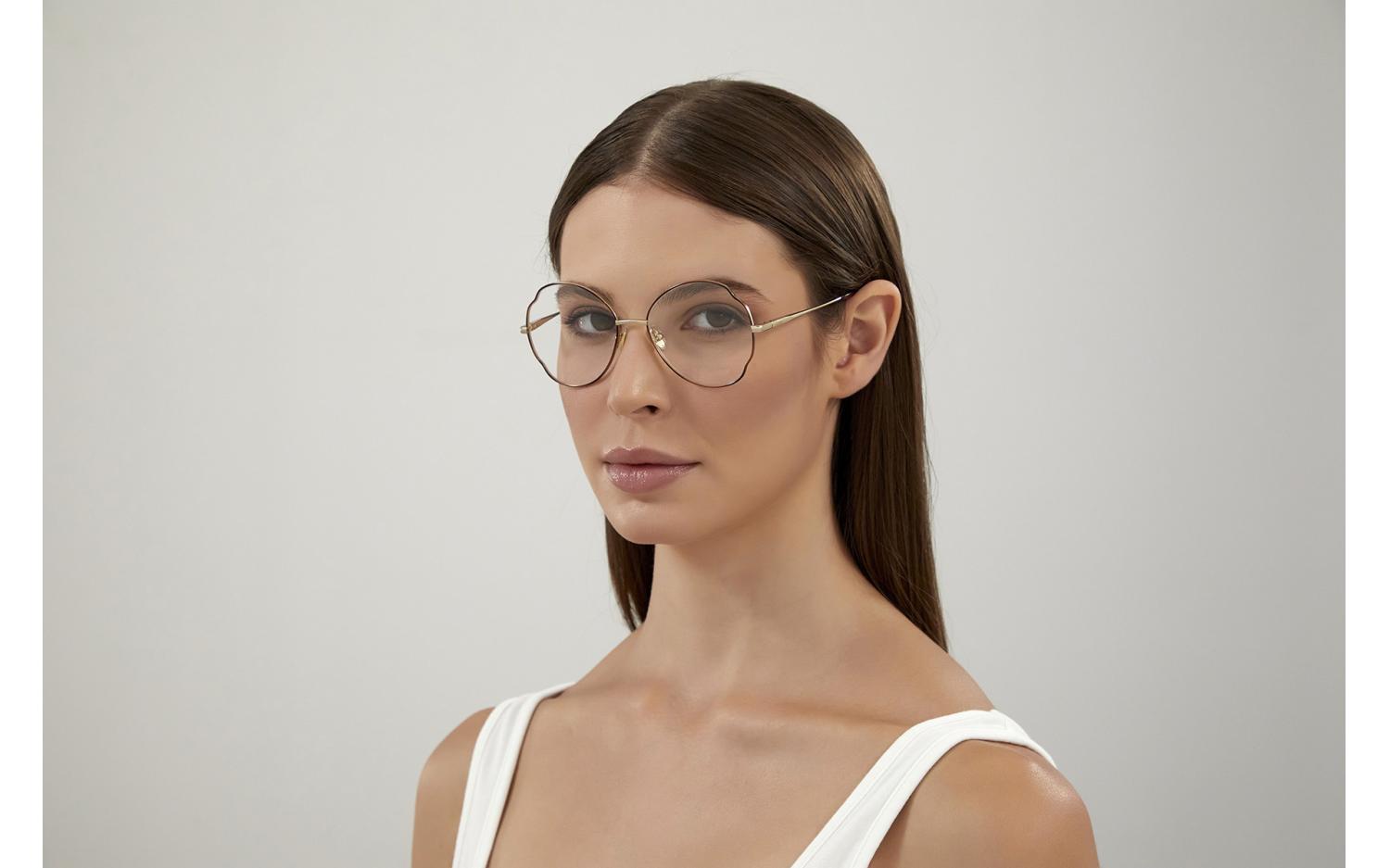 【送料,関税込】 Chloe メガネ Joni CH0097O Chloe CH0097O Gold Prescription Eyeglasses