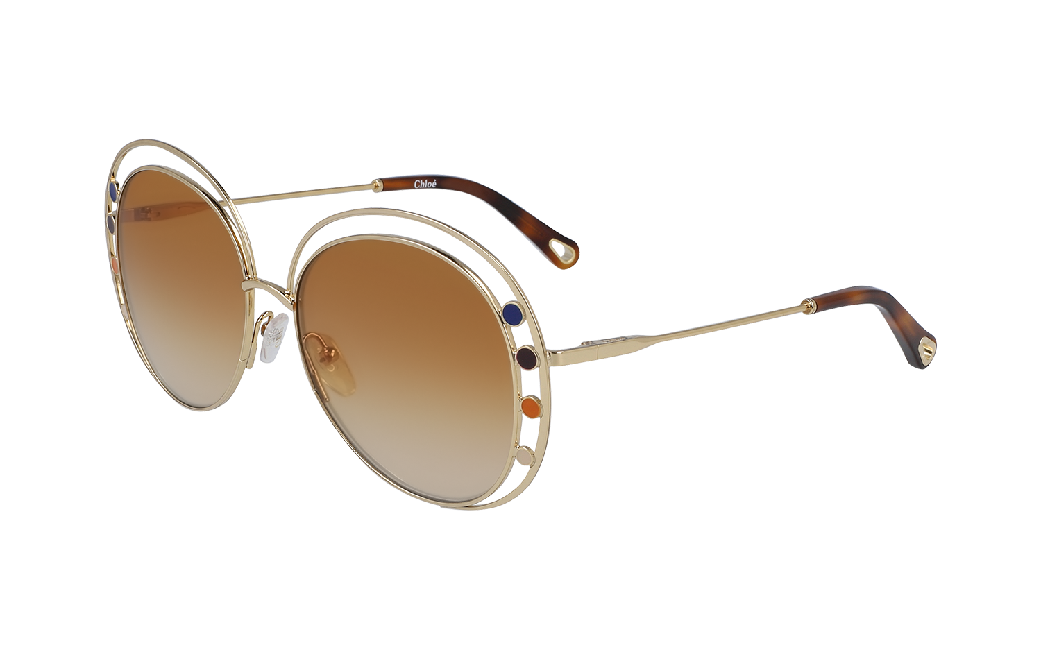 Chloe CE169S Delilah Aviator Sunglasses New w/ Tags + Bonus Case CH0289S Chloé Pilot Sunglasses 001 Grey - eye-oo.com main image 4