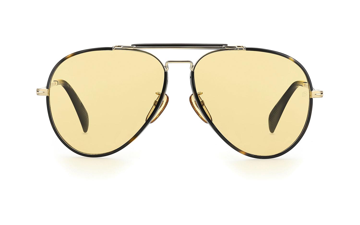 Lunettes De Soleil David Beckham DB 7003/S – Doré, Taille 61/13/140, Neuf Avec étiquettes