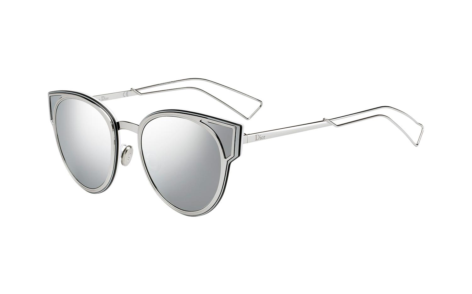 dior sunglasses silver mirror