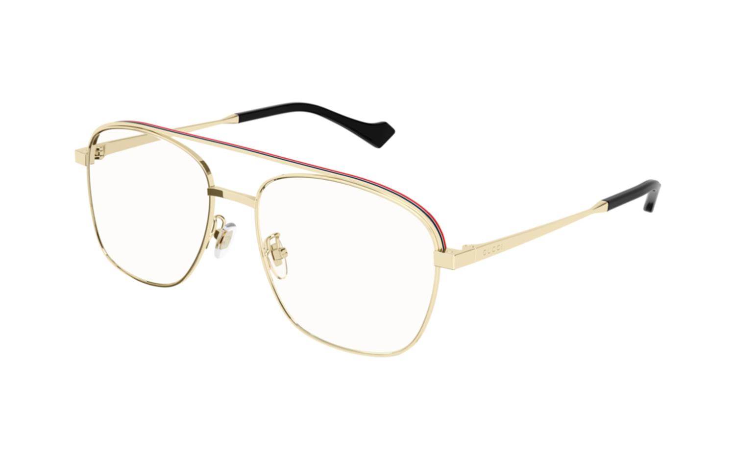 Gucci GG1103O Eyeglasses Silver Metal Buy GUCCI Wide Square Eyeglasses Online | MAGRABi UAE main image 2