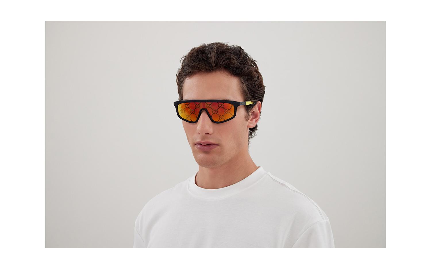 GUCCI シルトフレムサンクラス GG1736S 003 Gucci Sunglasses GG1736S 003 Shiny Solid Black - eye-oo.com