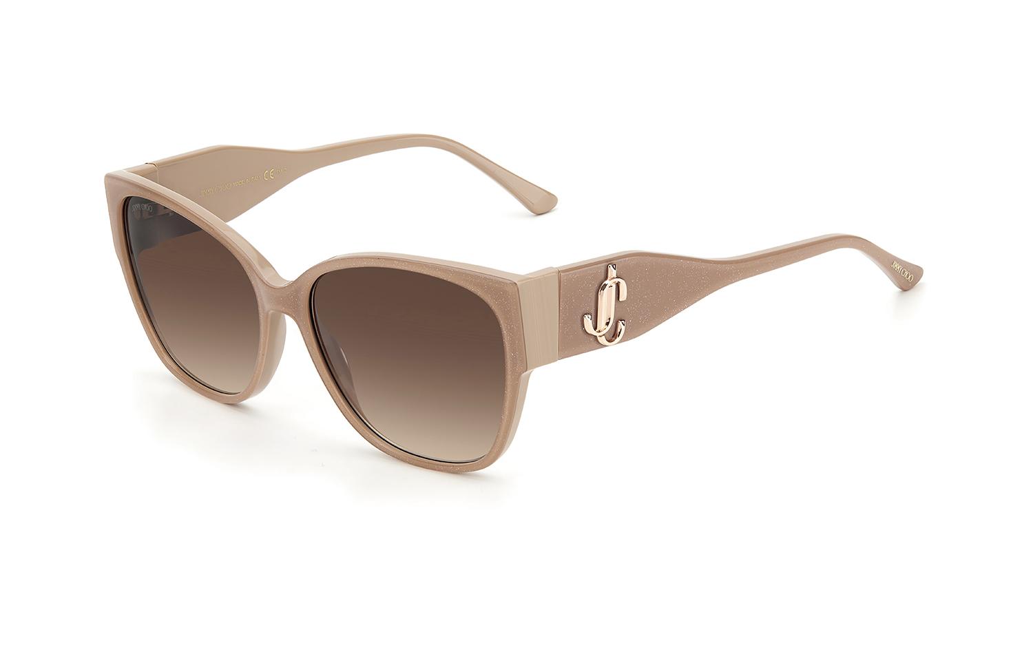 Jimmy Choo Butterfly Shay Sunglasses KONHA Nude Glitter 58mm Jimmy Choo Butterfly Sunglasses for Women for sale | eBay main image 4