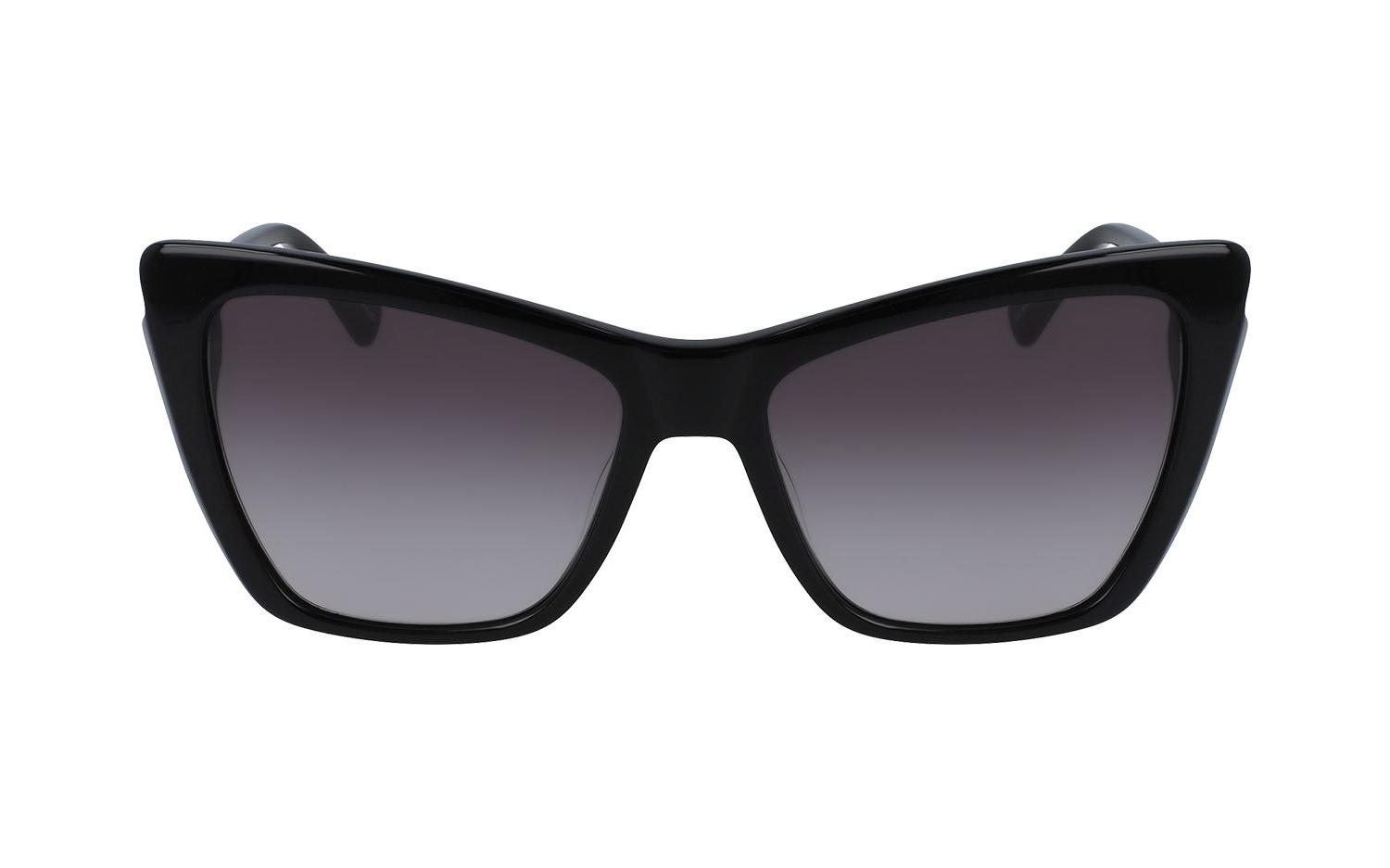 Longchamp Women\'s Cat Eye Sunglasses Lo669s 001 Black 56mm LONGCHAMP LO669S 001 CAT EYE SUNGLASSES BLACK WITH BLACK  main image 3