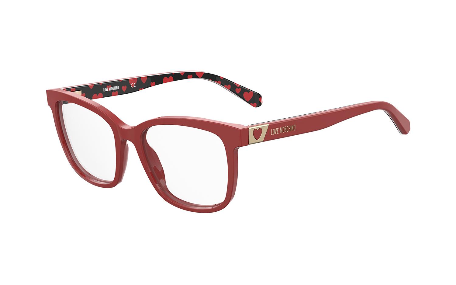 Red moschino hot sale glasses