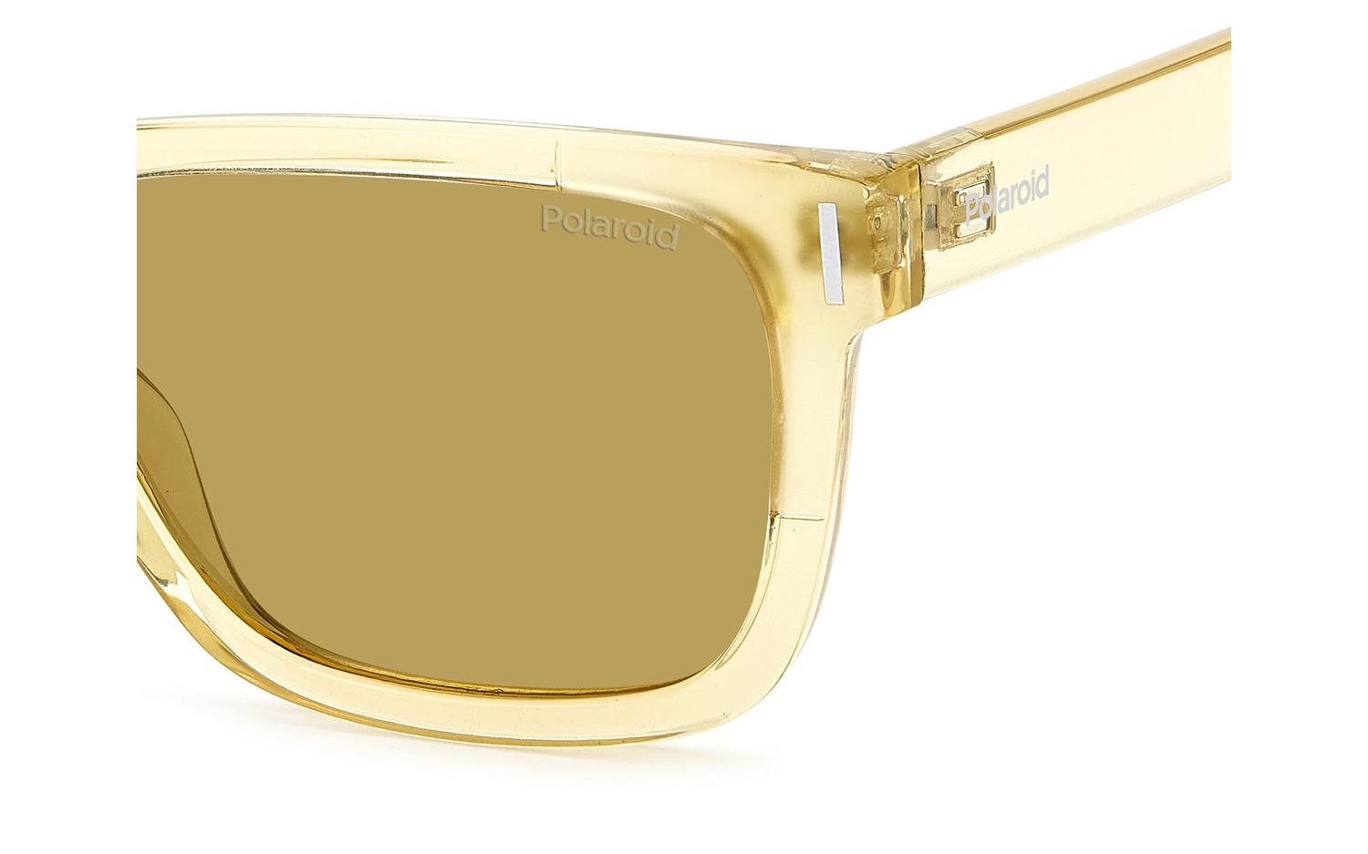POLAROID Unisex PLD 6186/S Sunglasses – Square Frame With Rainbow Temple Tips, Matte & Glossy Finish 12 thumbnail image