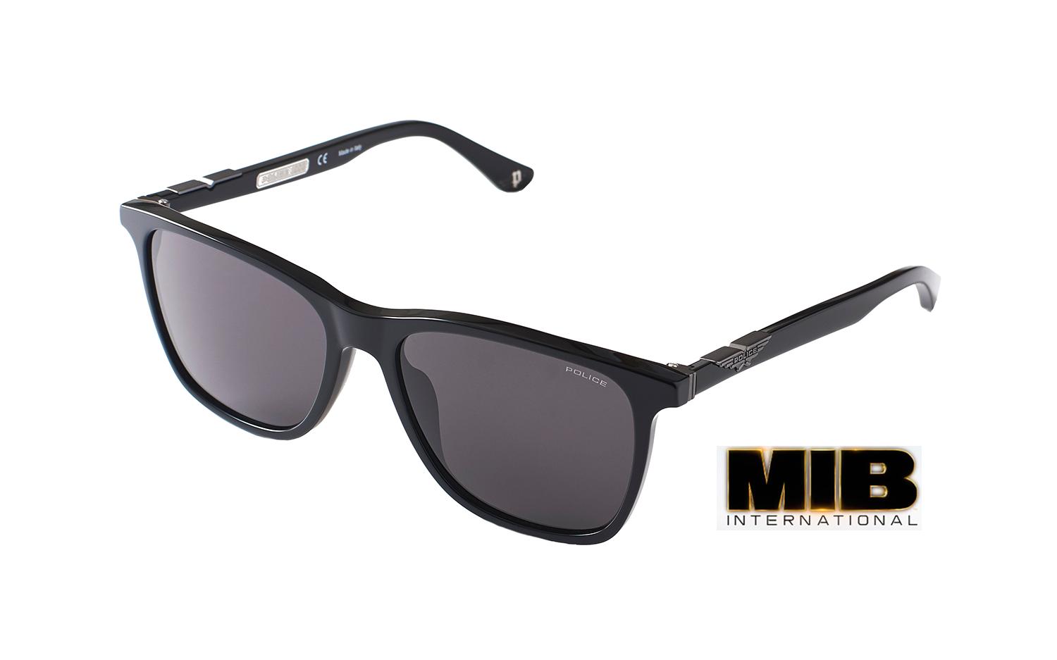 Man in black shop sunglasses