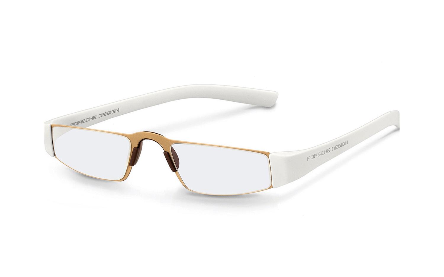 Occhiali Da Lettura Porsche Design P8801 - Montatura Gold White - Stile Moderno E Raffinato (48/21/150)