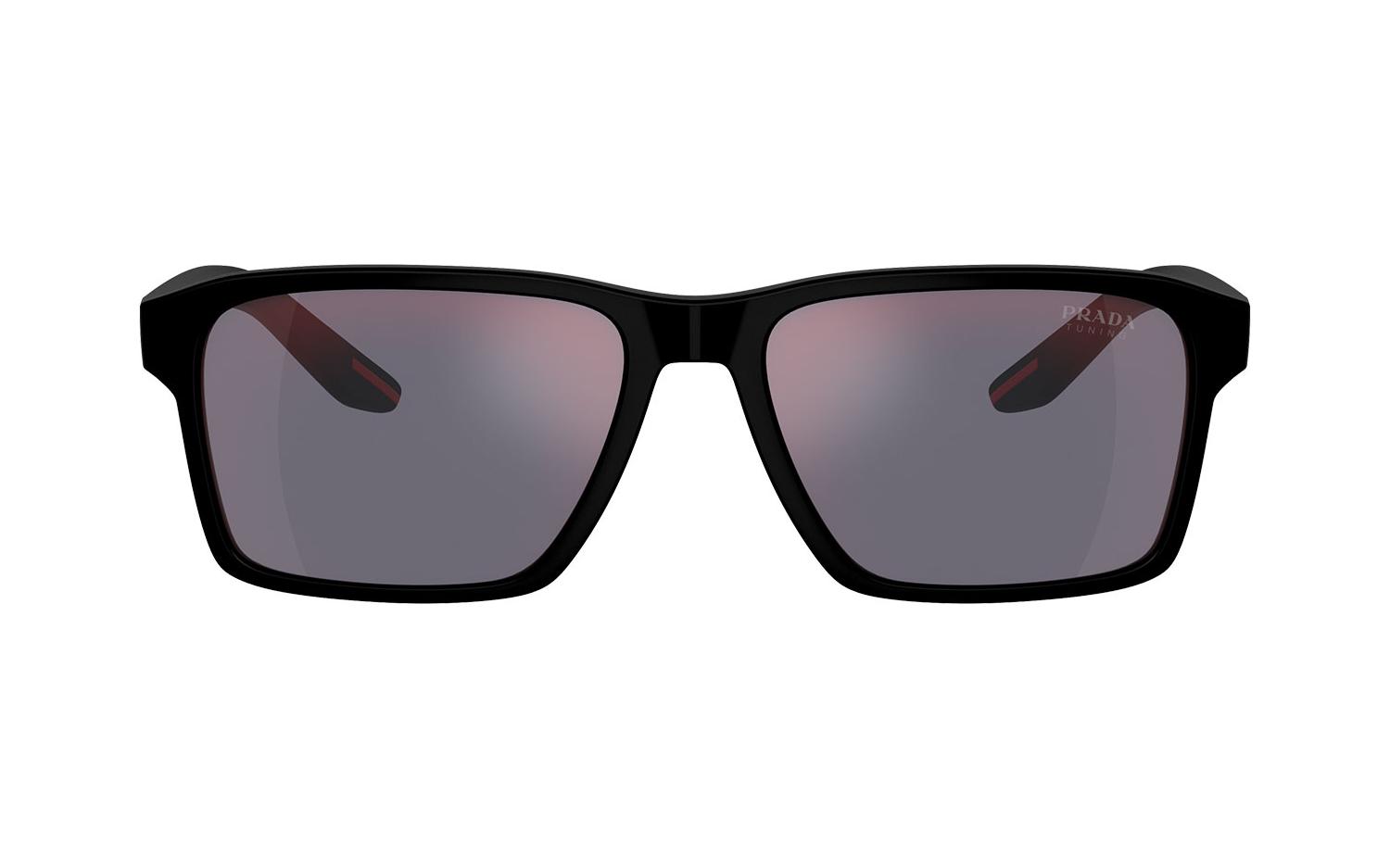 NEW Prada Linea Rossa PS05YS 1BO10A Matte Black Mirror Red Unisex Sunglasses Prada PS05YS Black Prescription Sunglasses main image 4