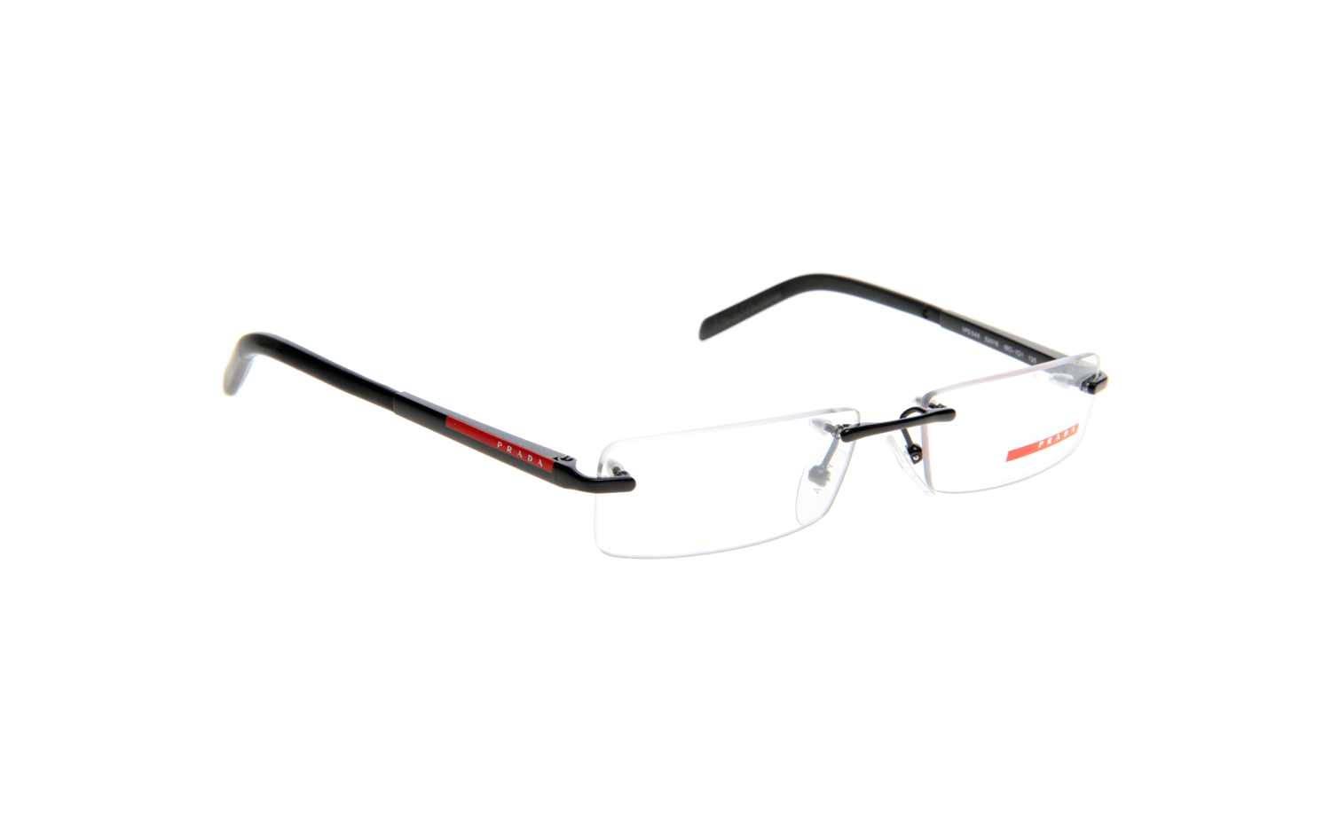 Prada half shop frame glasses