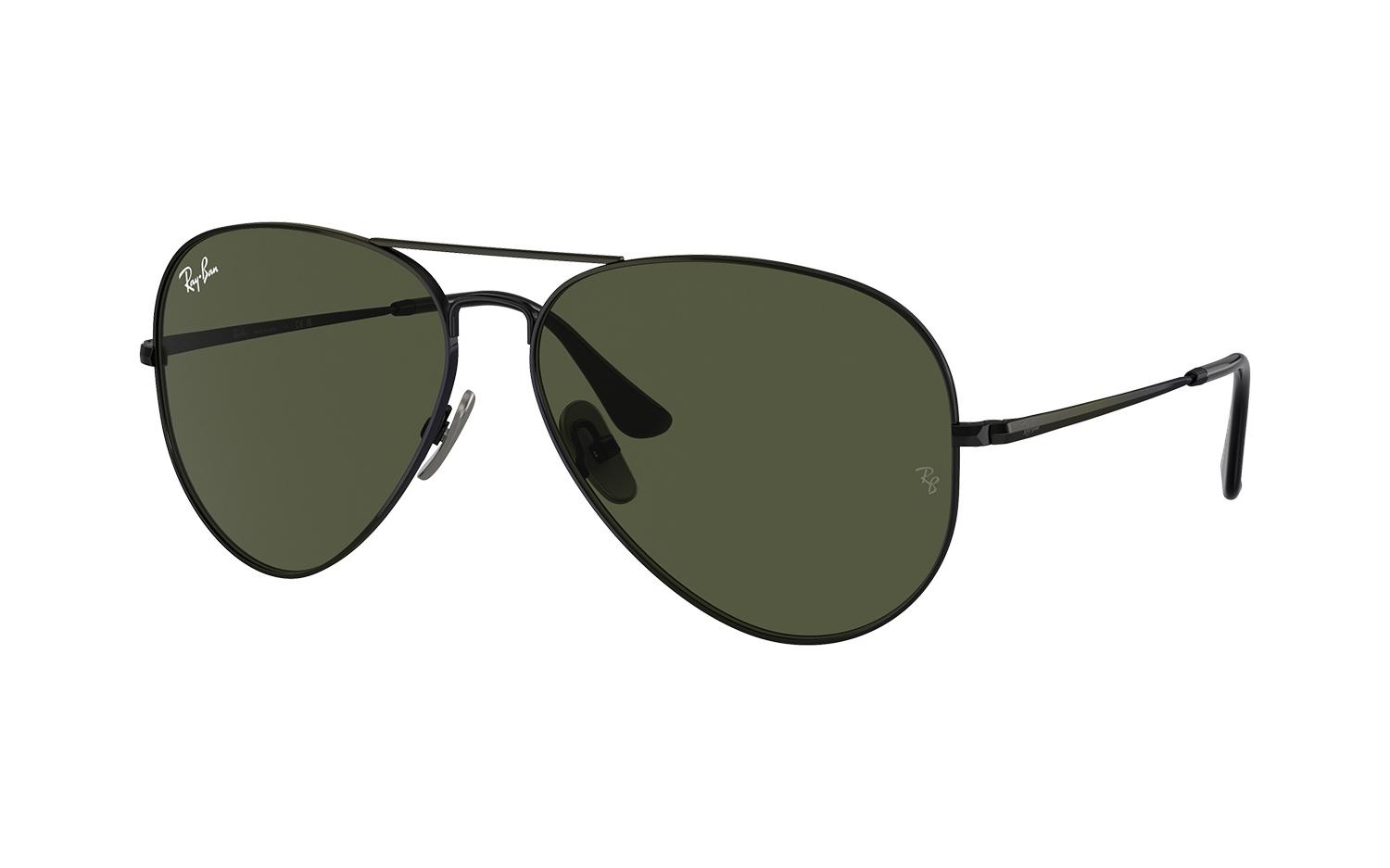 Ray-Ban Aviator titanium RB8089 926731 58 Sunglasses | Shade Station