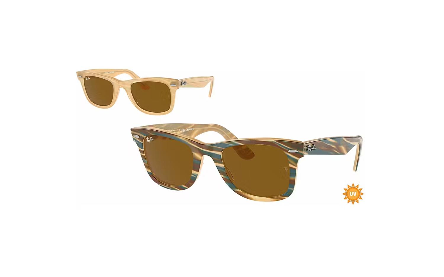 Ray Ban Wayfarer with Transitions Photochromic Light Res Sunglasses