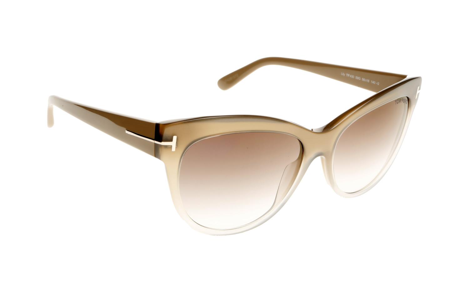 Tom ford shop beige sunglasses