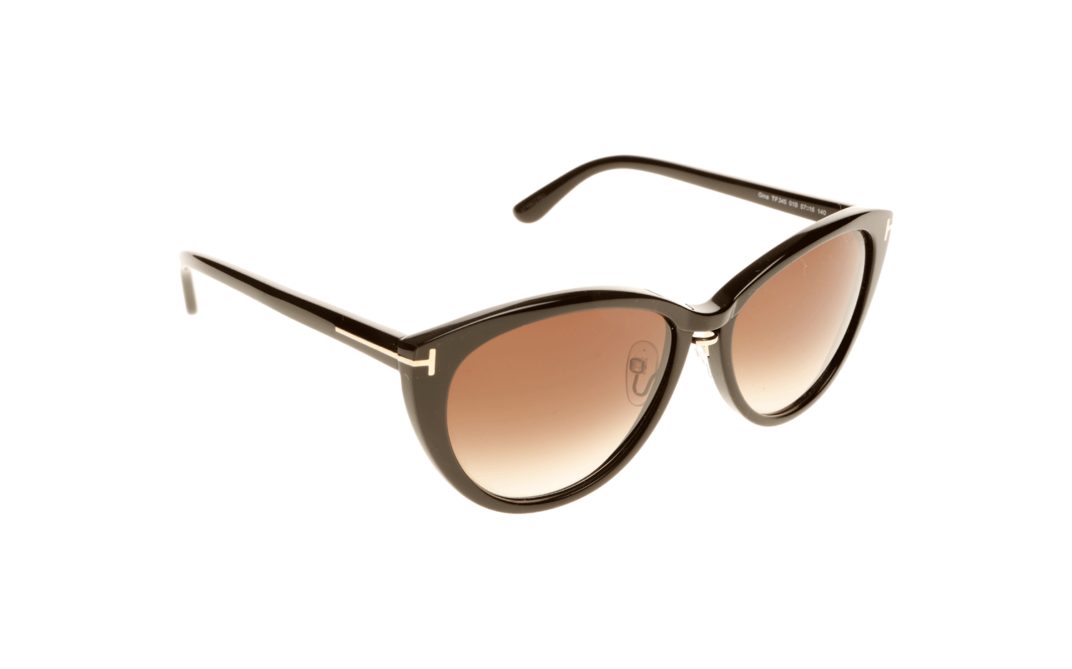 Tom Ford Gina FT0345 01B 57 Sunglasses | Shade Station
