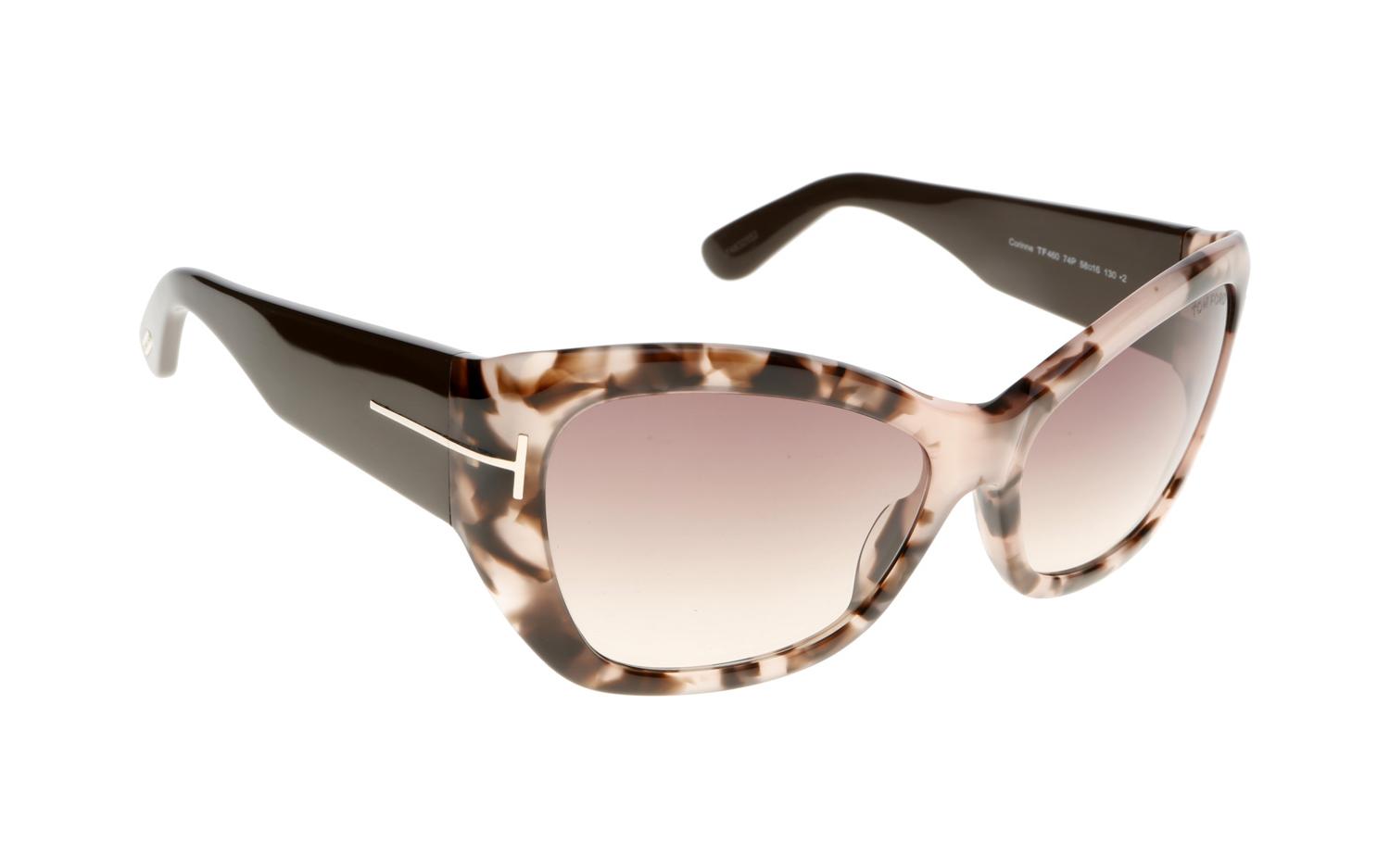 Tom Ford Corinne sunglasses Tom Ford Designer Sunglasses Corinne TF460-01C in Black with  main image 4