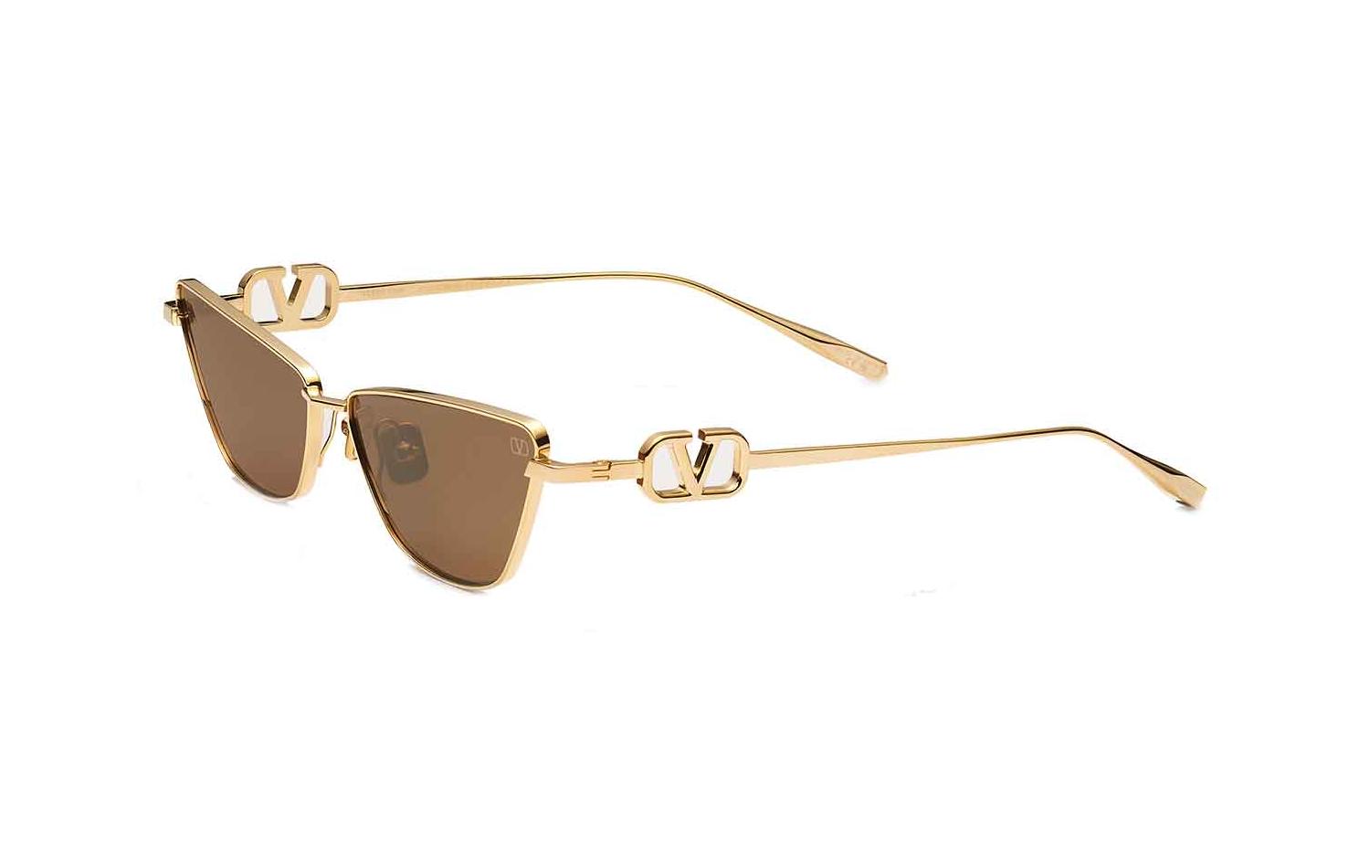 Valentino V-Logo Sign Sunglasses VLS-135 C Silver 61mm Valentino V-Logo Sign VLS135 Cat Eye Sunglasses | Fashion  main image 3