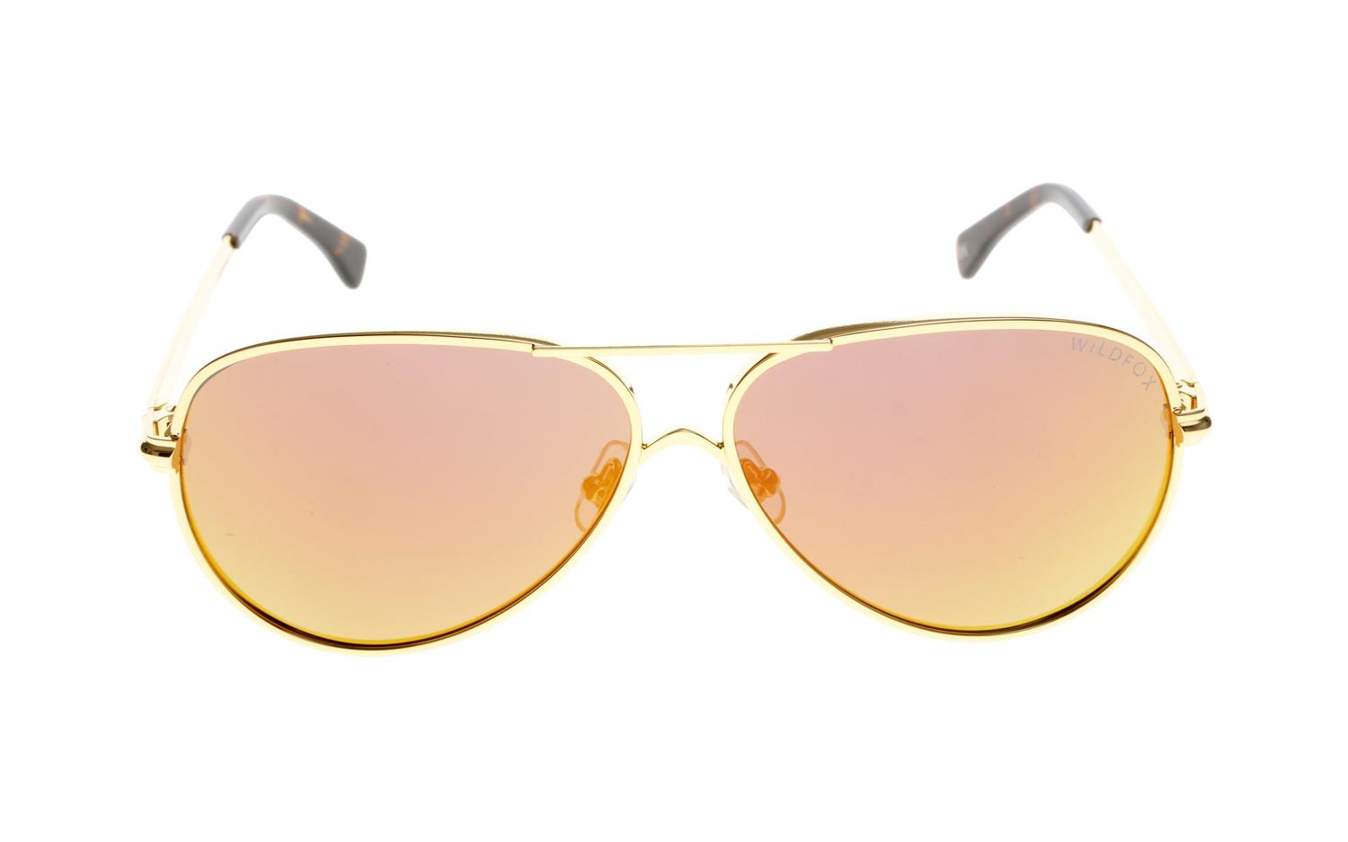 WildFox Airfox Deluxe EMTAF2M00 GOLD Sunglasses Shade Station