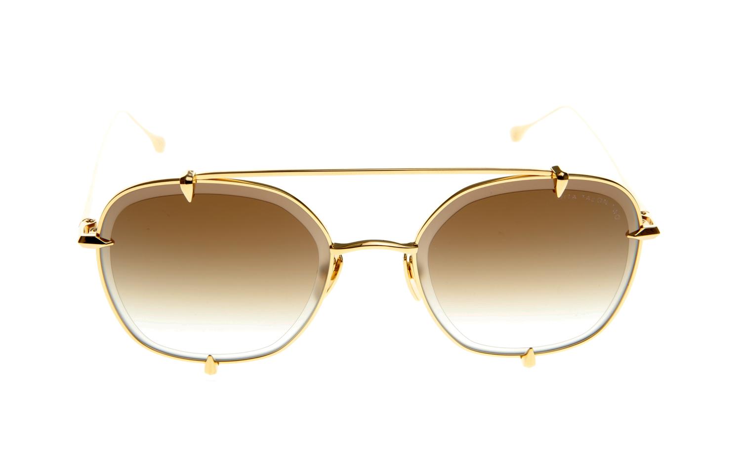 Lunettes De Soleil DITA Talon Two - Cadre Titane Argenté - Verres Gris Gradés - Taille 54 - Neuf Avec étui