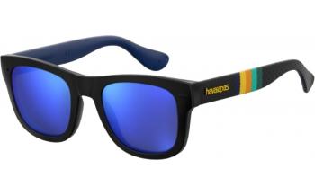 BLUE WHTE Havaianas Mens Brasil//m Square Sunglasses 50 mm