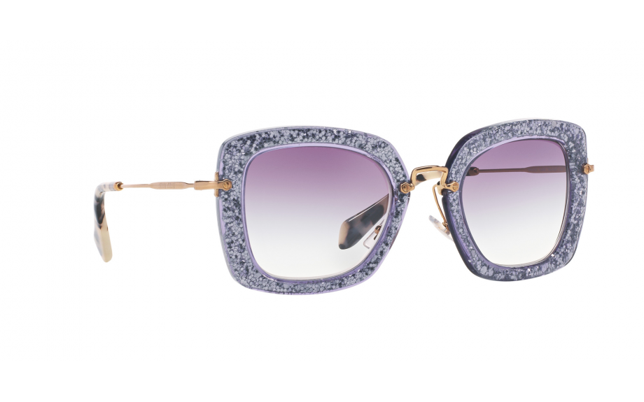 Miu miu purple glitter sunglasses best sale